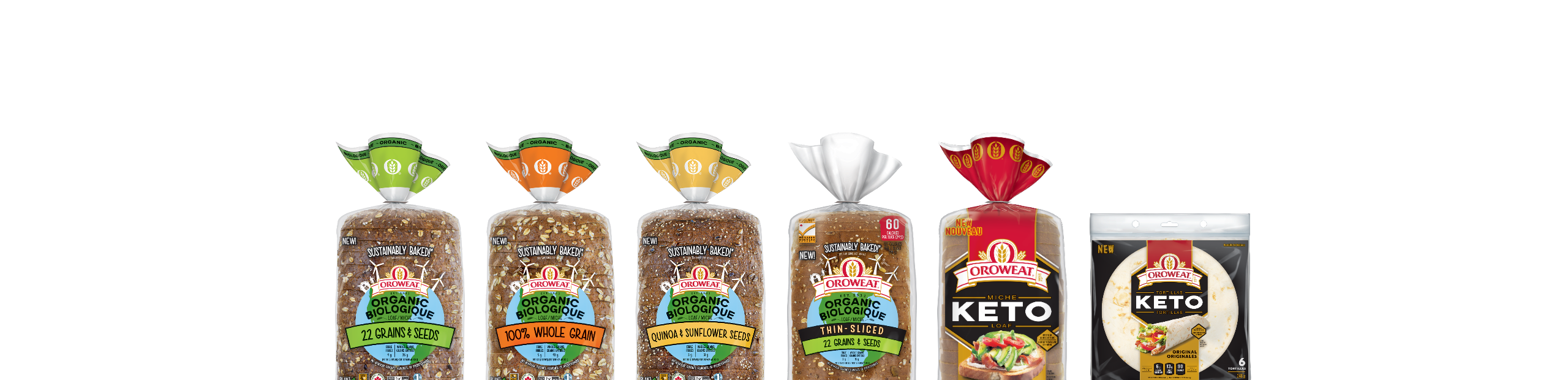 Oroweat Product Collage