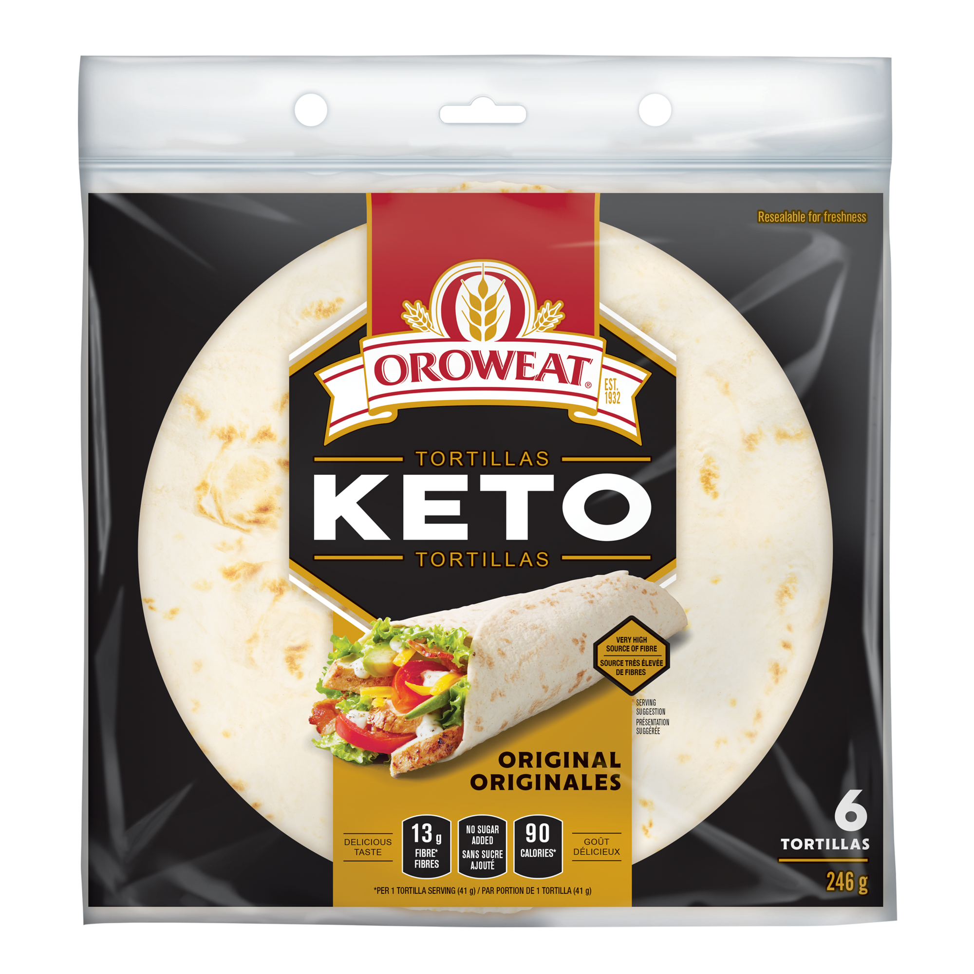 Oroweat Keto Original Tortillas