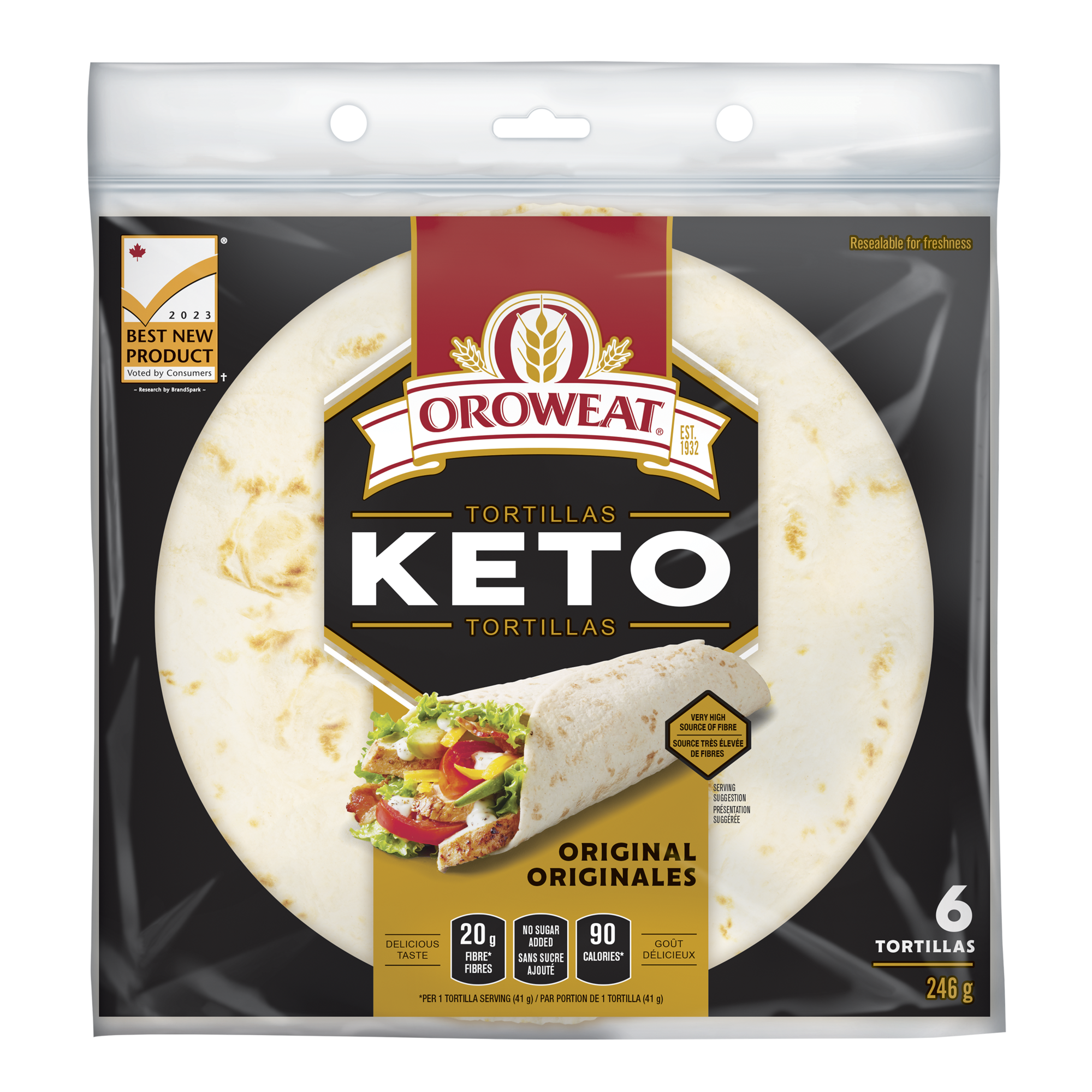 Oroweat Keto Original Tortillas - 2023 Best New Product 