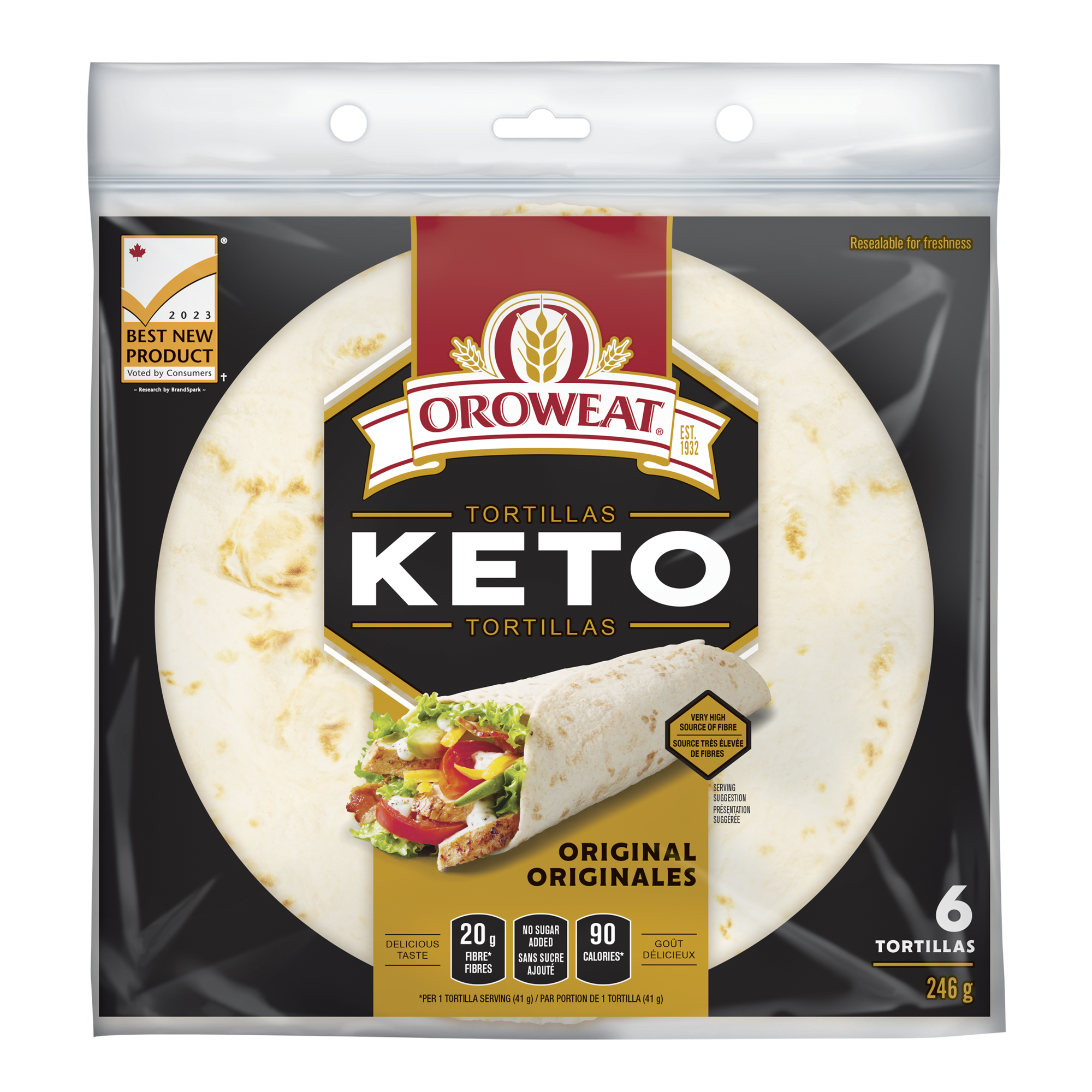 Oroweat Keto Original Tortillas - 2023 Best New Product