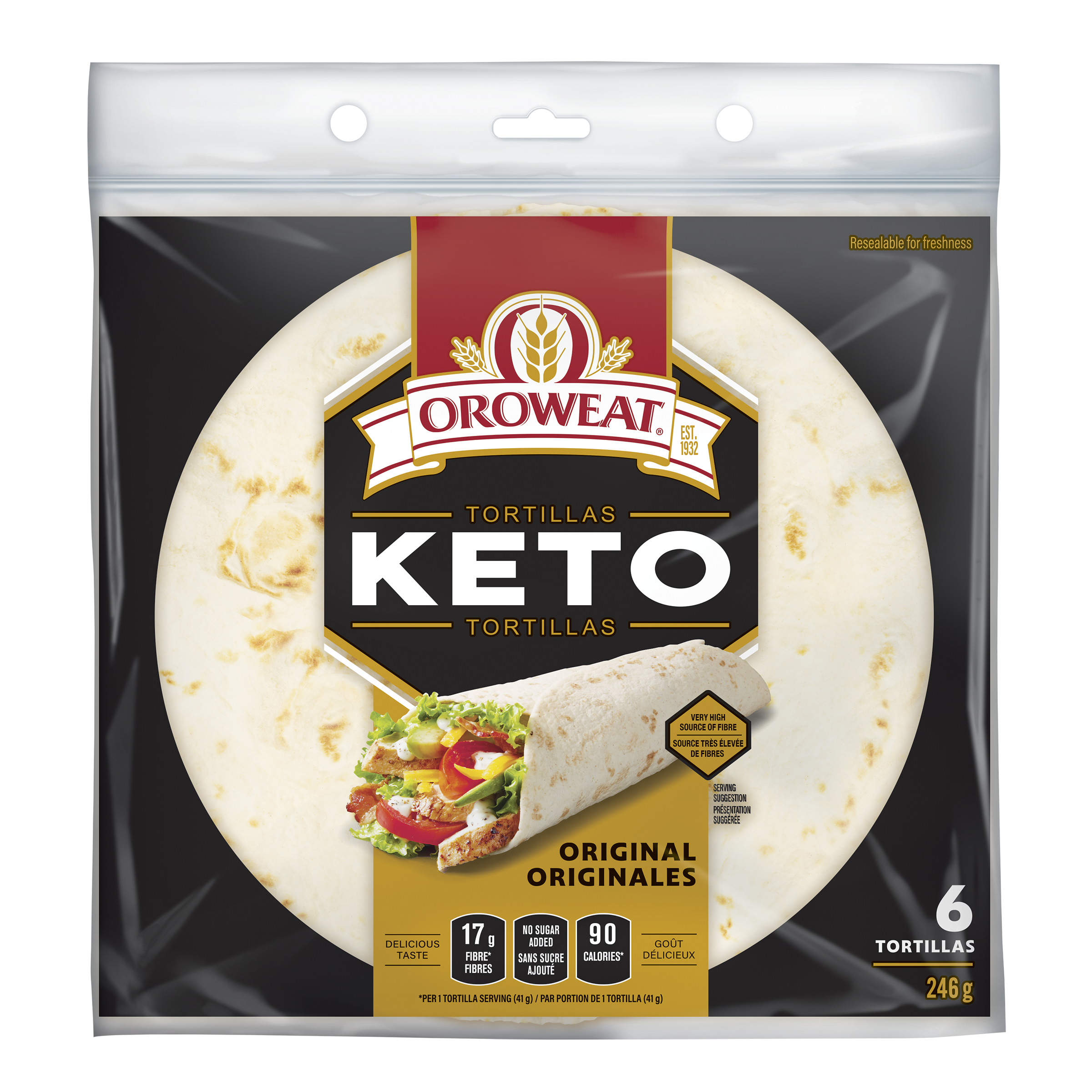 Oroweat Keto Original Tortillas