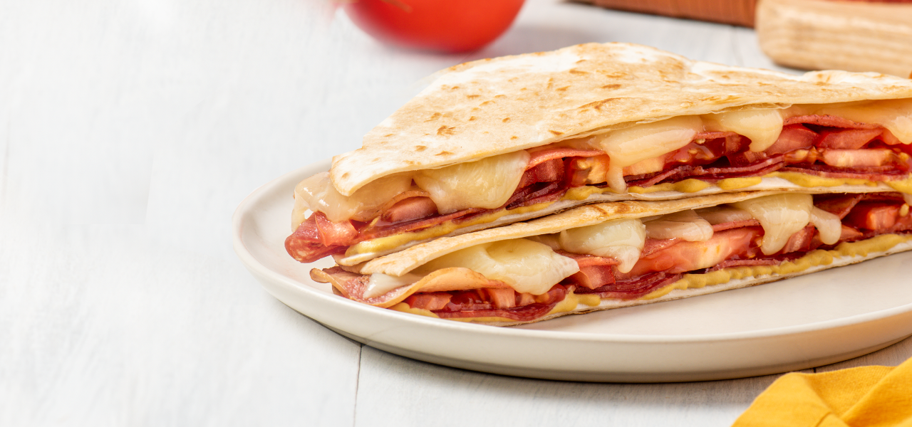 Quesadilla made with KETO friendly bread